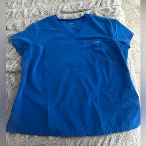 Jaanuu Royal Blue Scrub Top